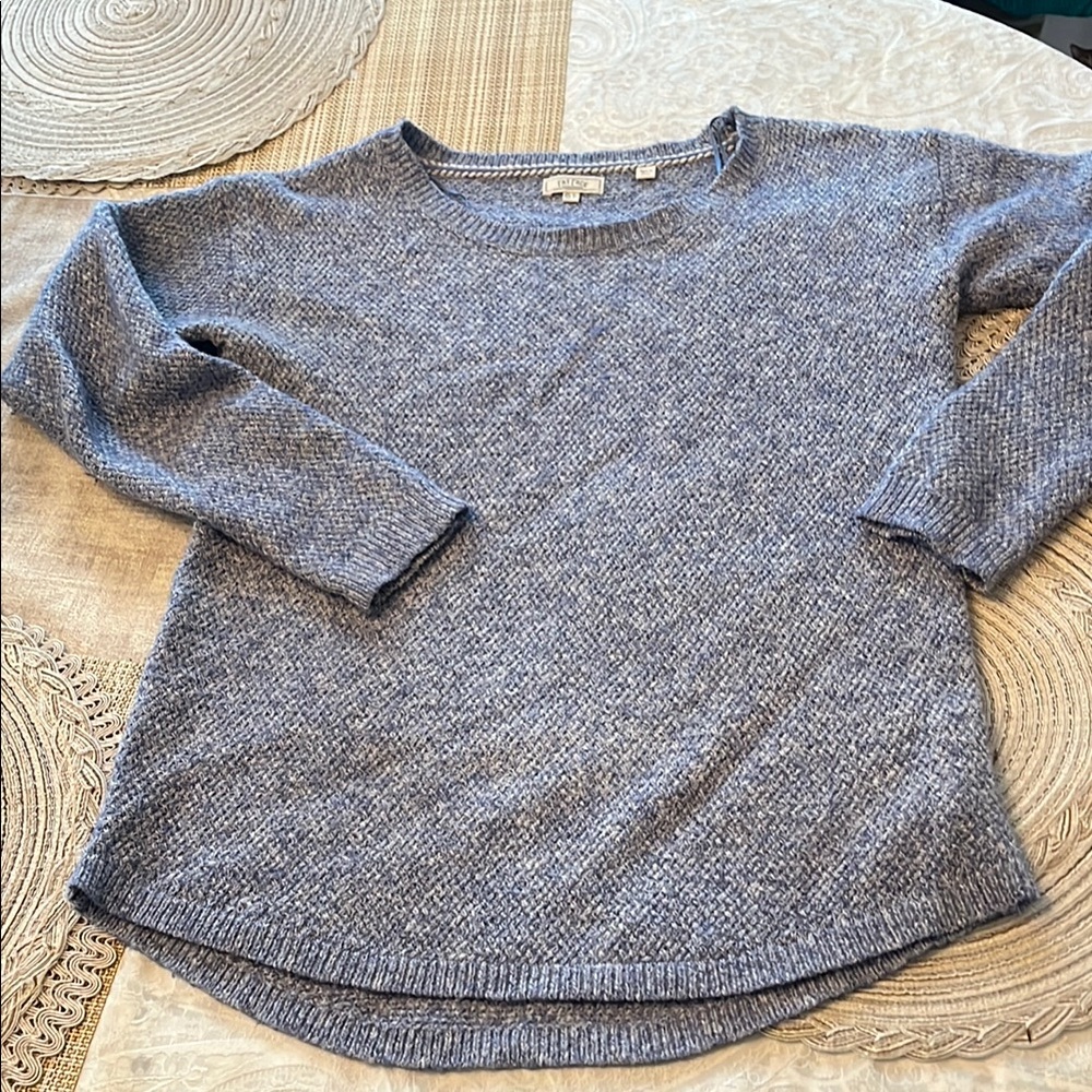 Fat Face Blue Crew Neck Sweater Soft Knit Pullover size Small in EUC